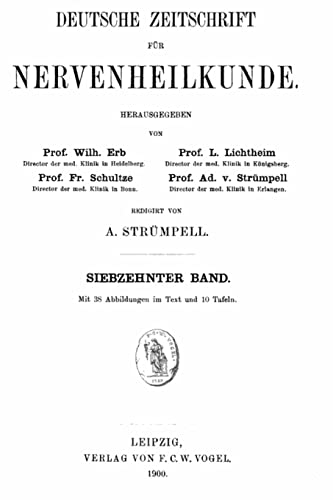 Deutsche Zeitschrift für Nervenheilkunde (German Edition)