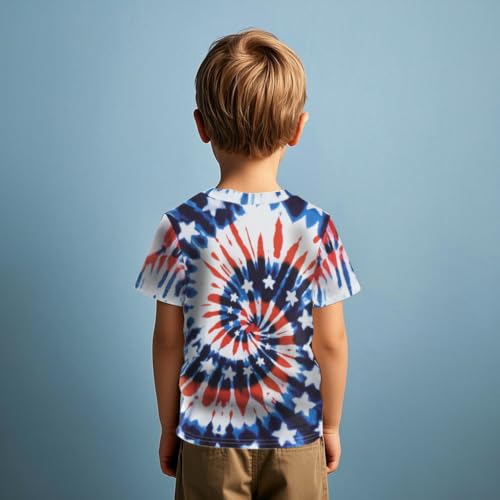 Toddler American Flag Shirts 4th of July T-Shirts Boys Girls Cotton Patriotic Tops Tee Kids Independence Day Clothes4