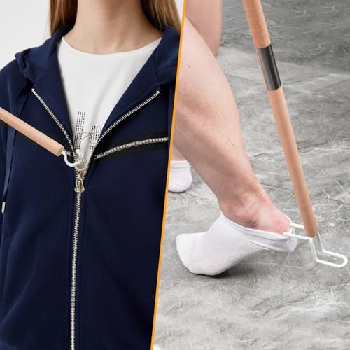 27.2"Dressing Stick,Long Handle Dressing Aid Stick for Elderly and Hip Surgery,Daily Dressing Aid for Pants, Shirts and Sock - Image 4