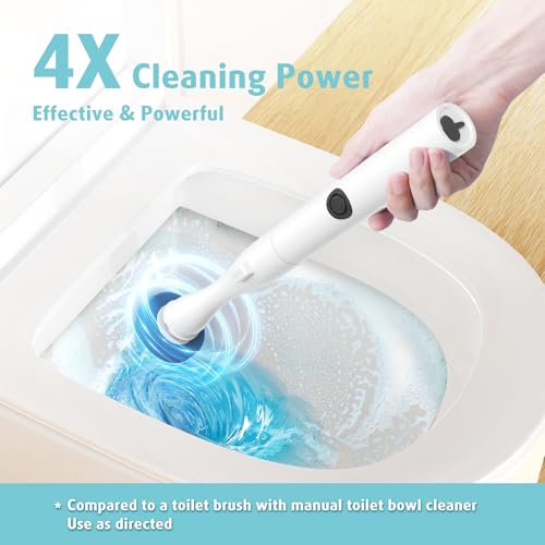 Image of 20 Count Electric Toilet Refill Pads, Disposable Toilet Brush Heads Refills for Bathroom Cleaning, Only Compatible with AIR U+ Electric Brush