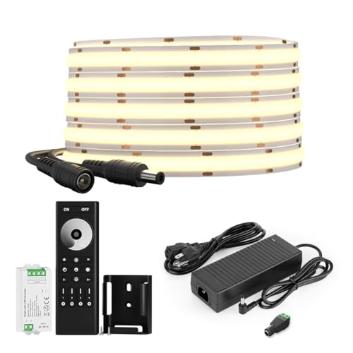 Kit de tira LED COB SEZO blanco natural 5 m 12V regulable miniatura 1