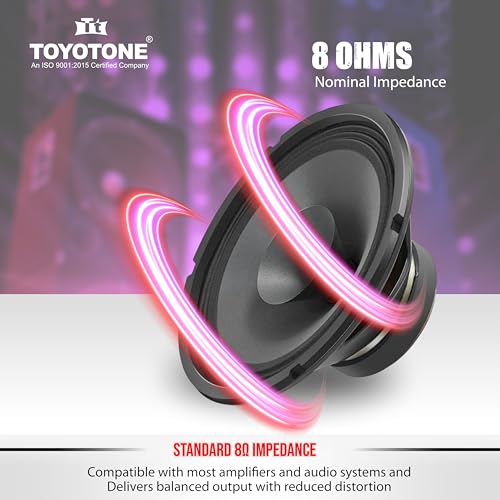 Image of TOYOTONE 10-Inch Full Range Speaker, Dual Cone, 150W RMS, 8 Ohm, Copper Voice Coil, 120x17mm Heavy Magnet - Hi-Fi Audio for Home & Car