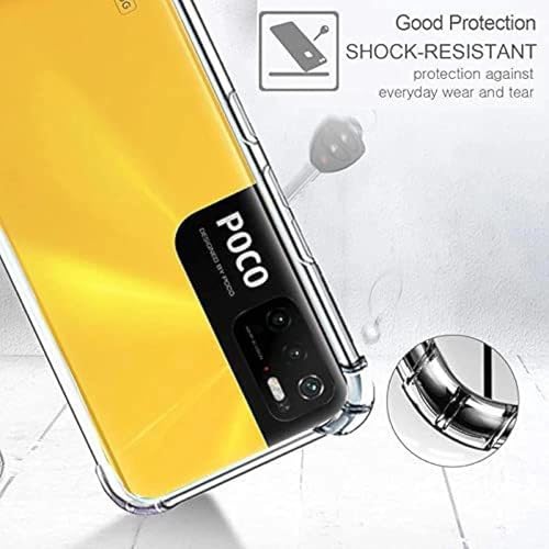 Image of BOXXO Flexible Back Cover for Mi Redmi Note 10T 5G | Back Cover Transparent Clear Shockproof Case Four Corner Protection | Slim Protective Mobile Phone Cover for Mi Redmi Note 10T 5G