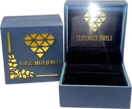 Miniatura 8 de IGI - Anillo de compromiso de diamantes creados en laboratorio de talla esmeralda blanca de 2.50 quilates con acento, dos esmeraldas brillantes y