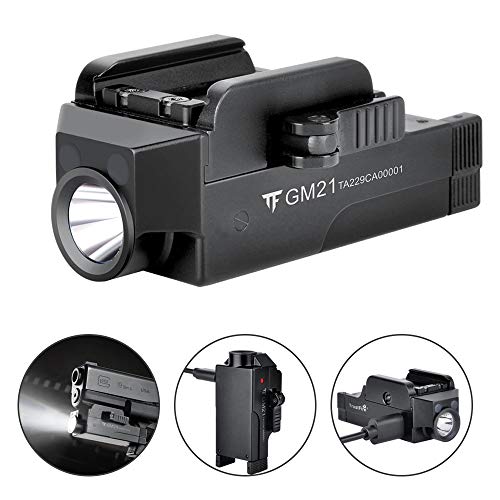 TrustFire GM21 Pistol Light 510 Lumens Glock Weapon Rail Mounted Flashlight,USB Rechargeable Quick