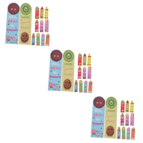 Marque-page fruits OSALADI en papier parfumé | Lot de 108 pièces pour lecture