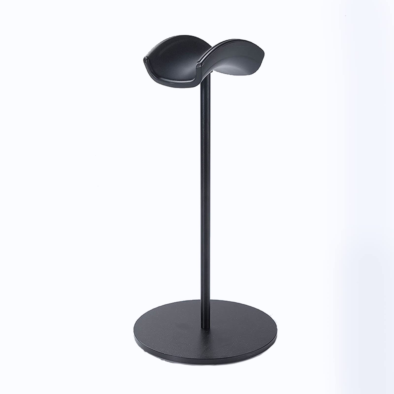 Hsioluted Head-mounted Metal Headphone Hanger Aluminum Alloy Headphone Holder for Desktop Table for Stand on the Desk Gaming Stand Earphone Desk Display Black Holder