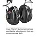 3M PELTOR ProTac III Headset, 26 dB NRR, Microphone, 3.5mm, Wireless, Environmental Listening, Professional-Quality Hearing Protection, Headband, MT13H221A, Black