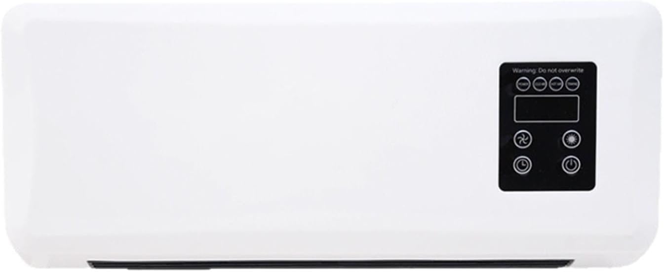 Calentadores eléctricos de pared para interiores de 1500 W con toallero y ventilador de aire caliente con temporizador remoto para dormitorio, baño y oficina.
