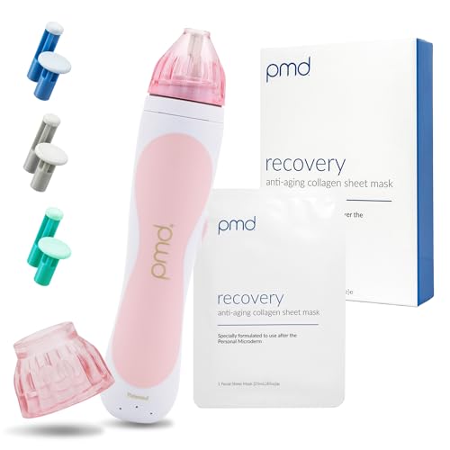 PMD Beauty Personal Microderm Classic - At-Home Use Facial Exfoliator Tool Microdermabrasion Machine Kit for Face and Body Skincare Blush