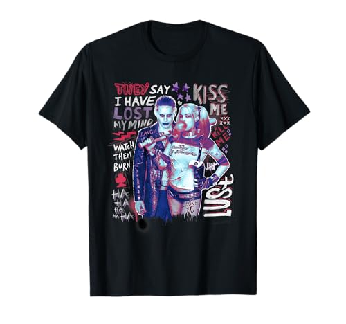 Suicide Squad T-shirt Harley and Joker, Preto, S
