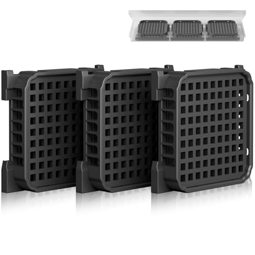 Lot de 3 filtres à charbon actif Fresh Air pour Liebherr réfrigérateurr, compatibles avec 9096989, 988246000, 988246001, 9882429, 9882460, remplace...