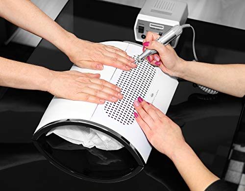 Staubabsaugung für Nagel Tischabsaugung mit 3 Lüfter und 2 Staubsäcken Weiß 8887 – Bild 4