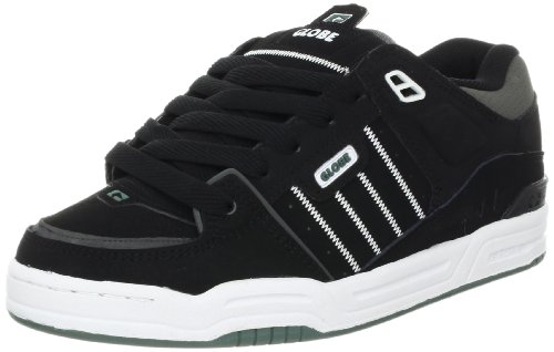 Image of Globe Mens Fusion Skate Shoes, Black /Charcoal /Foliage, 6.5 M US