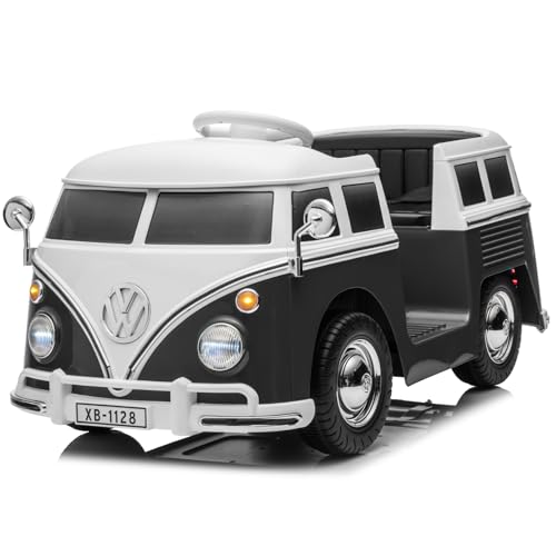 6V Electric Ride on Toy with 4.5AHBattery, Ride-on-Bus Licensed Volkswagen for Kids, Positive Energy Charger, No Remote Control, US Standard Eco-Friendly Design,
