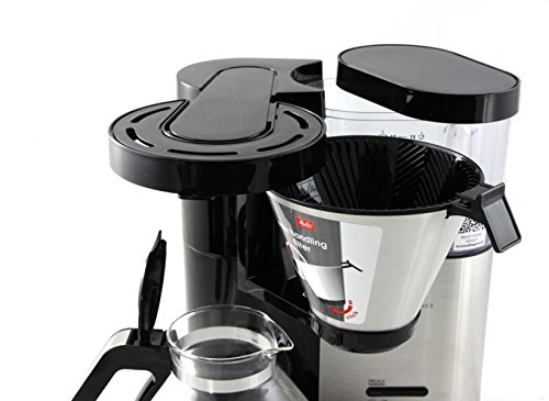 Melitta Cafetera de filtro con jarra de vidrio, Aroma Elegance, Negro/Acero inoxidable mate, 1012-01 - Imagen 4