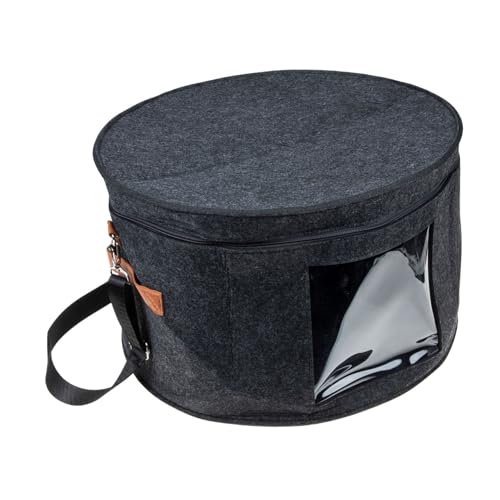 PRETYZOOM Box Hat Storage Bucket Hat Holder Caps Lids Hat Case Organizer Clothes Underwear Storage Cases Underwear Finishing Holder Hat Travel Case Household Hat Case Felt