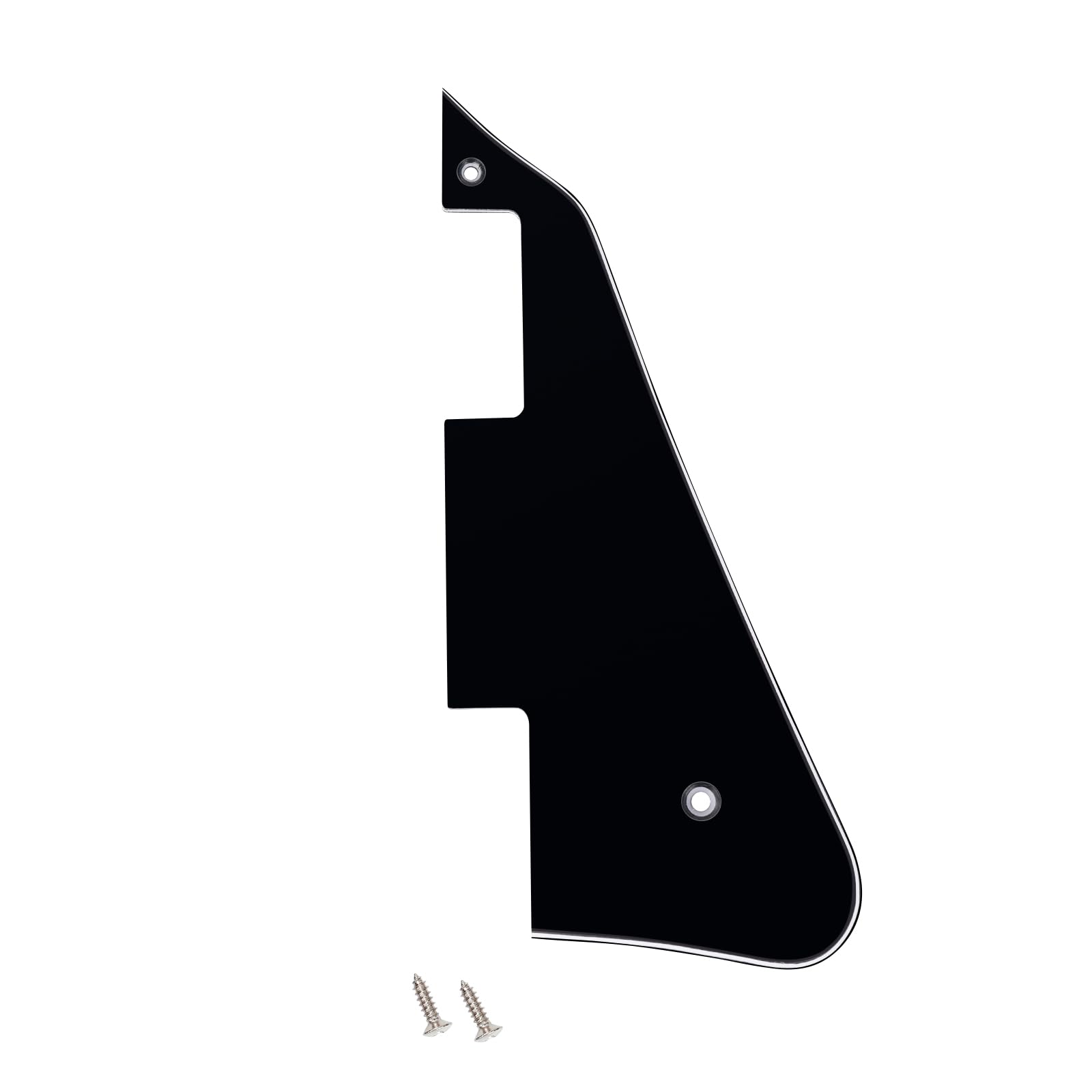 Banworks 3 Ply Les Paul Pickguard LP Pickguard Scratch Plate 2-Hole Electric Guitar Pickguard for USA Gibson Les Paul LP JT/HB-05 Glossy Black