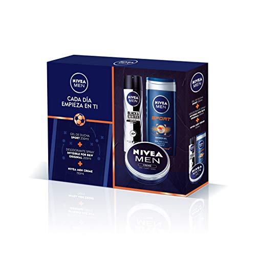 NIVEA MEN Pack Creme, set de regalo con crema hidratante NIVEA MEN...