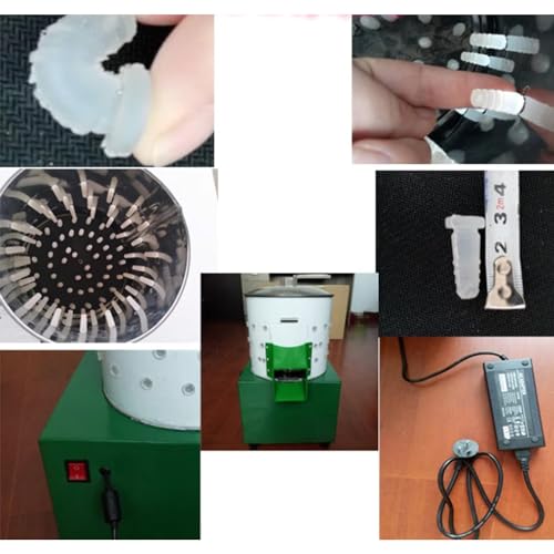 Máquina desplumadora automática de pollo para aves de corral, pato, pavo, desplumado de aves con dedos de goma de acero inoxidable, uso en matadero de granja