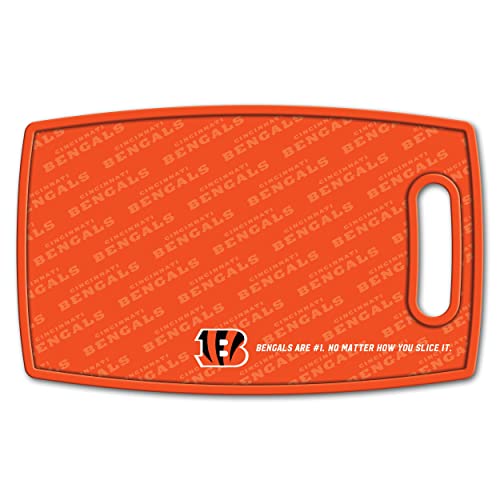 Image of YouTheFan NFL Cincinnati Bengals Logo Series Cutting Board