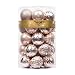 KI Store Christmas Balls Blush Pink 2.36-Inch 34ct Shatterproof Christmas Ball Ornaments Decorations Tree Balls for Holiday Wedding Party Decoration Tree Ornaments Hooks Included
