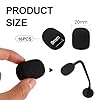16 Packs Headset Microphone Foam Cover,Foam Mic Cover Handheld Microphone Noise Filter Windscreen,Mini Windscreens Sponge Foam Covers Shield Protection New Job Gifts(Black) #1