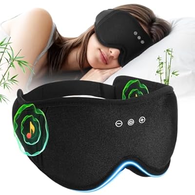 Sleep Mask Headphones with Bluetooth,3D Blackou...