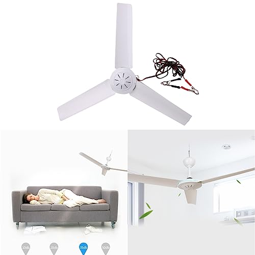Ventilateur de plafond 12V suspendu à grand rayon d'action de 2.8m - 3