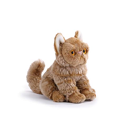 DEMDACO Persian Cat Children's Plush Beanbag Stuffed Animal Toy, Light Brown, 5.5