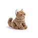 DEMDACO Persian Cat Children's Plush Beanbag Stuffed Animal Toy, Light Brown, 5.5"