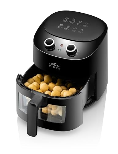 ETA Heißluftfritteuse Vista I 4.3 Liter Fritteuse I 1300 Watt I 160-220°C I Ansichtsfenster I Touch Display I Timer – Bild 5