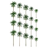 BAZEITFLOW Juego de 30 Palmeras Miniatura Artificiales 16Cm-7Cm Modelos de Paisajes DIY Plantas Ornamentales Verdes Realistas para Decoración de Acuarios y Maquetas