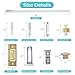 Moosyne 36 Inch Bifold Door Hardware Kit with Track, Closet Door Track Repair Tool Kit, Metal Track Kit for Bi-fold Door Use (36 Inch)