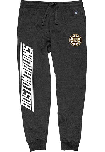 Blue 84 Men's Standard NHL Officially Licensed Sweatpants Jogger Charcoal