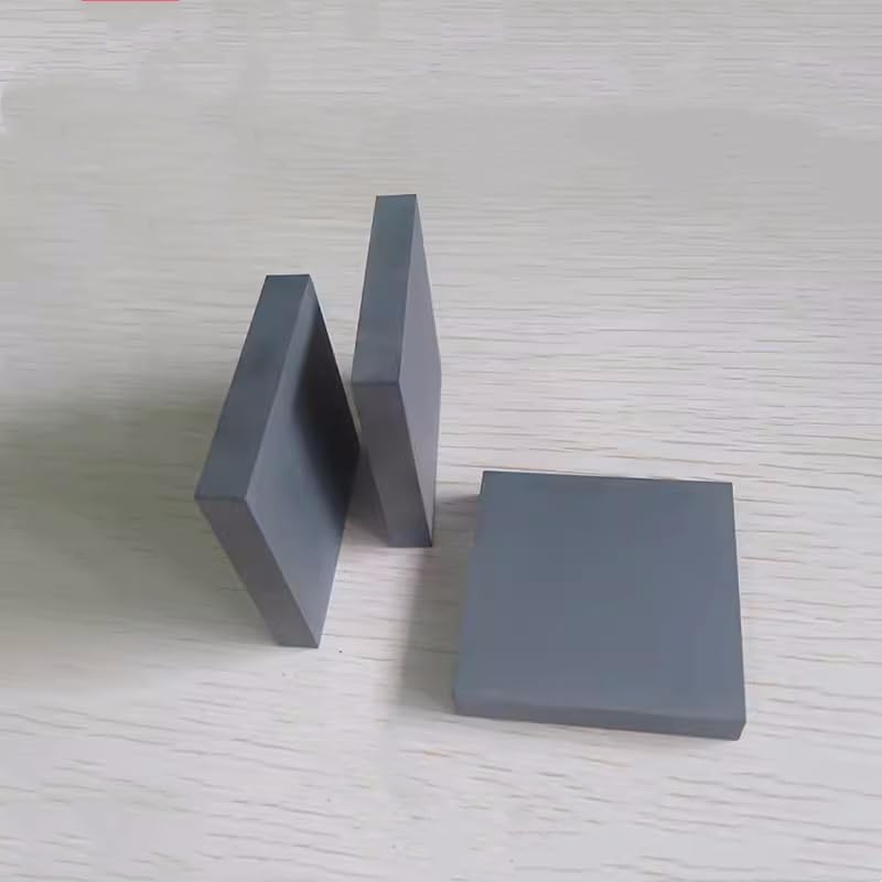 1PCS Boron Carbide Ceramic Sheet 50x50mm for Scientific Research | High Hardness B4C Material for Experiments(50x50x3mm)