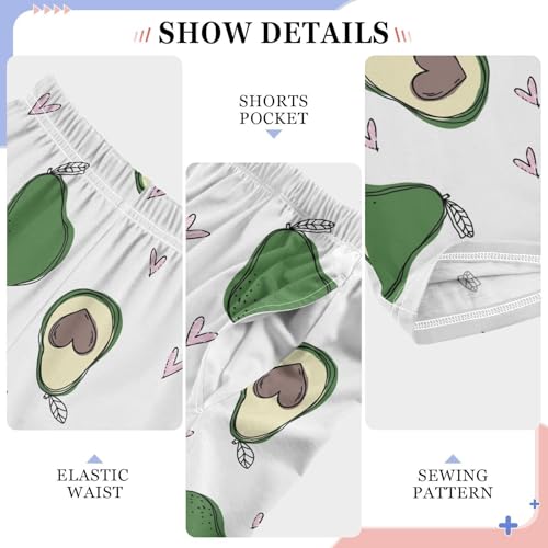 Avocado with Love Boys Long Pants Soft Trousers Elastic Waist Kids Lounge Bottoms with Pockets S-XL4