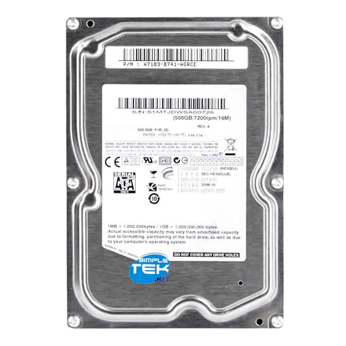 HDD 500GB 3,5 SATA SIMPLETEK HE502IJ de gran estabilidad para almacenamiento NAS