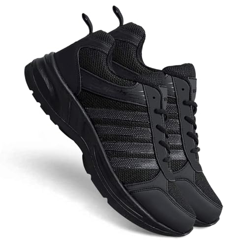 Image of BRUTON Black Men's Trendy Walking Shoes Regular Shoe Yoga Shoes for Men's & Boy's
