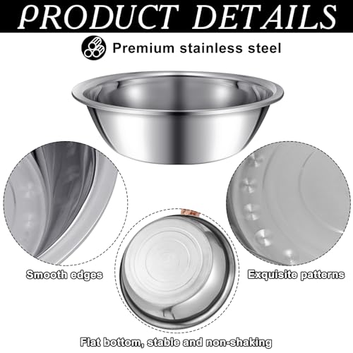 Set de 4 Tazones Grandes Acero Inoxidable miniatura 3