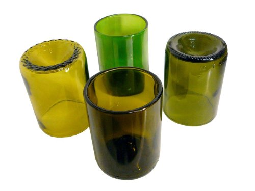 Refresh Glass Recycled Wine Bottle Glassware, 4-Pack - Image 4