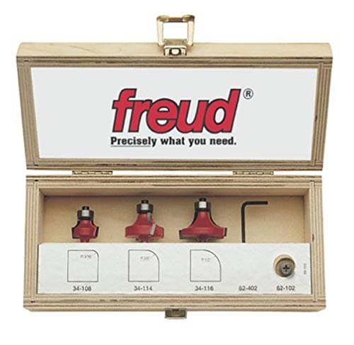 Freud 89-100: 3 Piece Round Over/Beading Bit Sets (1/4" Shank)