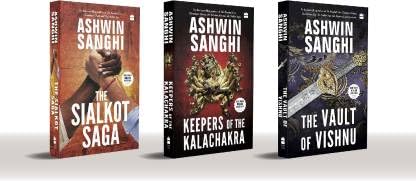 Ashwin Sanghi New Cover (Spine) Combo Set Of 3 Books (The Sialkot Saga, Keepers Of The Kalachakra,The Vault Of Vishnu) (Paperback, Ashwin Sanghi)