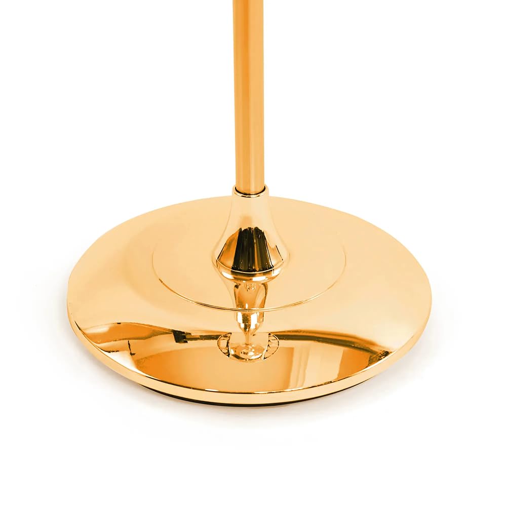 Supporto per asciugacapelli da pavimento con base resistente, durevole, antiruggine, design multifunzionale per saloni di bellezza e case (oro)