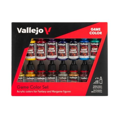 Vallejo - Game Color Advenced Set | Advenced Set for Fantasy and Wargame Figures | 16 Bottles x 18 ml (0.60 fl.oz.)