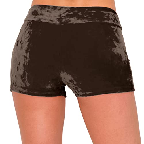 Image of ALWAYS Velvet Shorts - High Waist Stretch Velour Mini Shorts for Dance, Yoga, Casual Wear