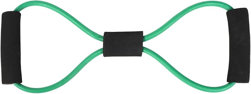 GladiatorFit Elasztikus Edzőgumi - Zöld Természetes Gumiból, Yoga és Pilates Gyakorlatokhoz, Kompakt, Hordozható Fitnesz Eszköz, 25x10x1 cm