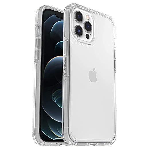 OtterBox for Apple iPhone 12 Pro Max, Sleek Drop Proof Protective Clear Case, Symmetry Clear Series, Clear