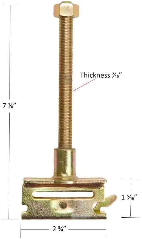 Miniatura 5 de Mytee Products E Track - Soporte para neumático de repuesto (paquete de 10) - Soporte de rueda de repuesto para camiones, remolques cerrados, semis,
