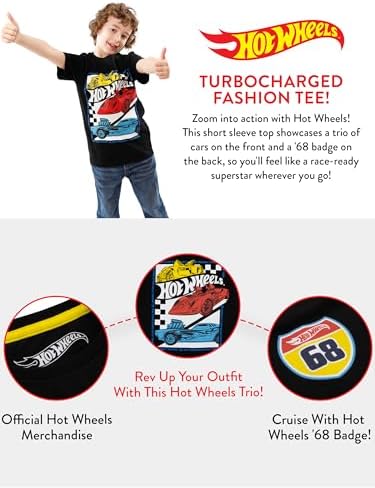 Hot Wheels T-Shirt | Racecar Boys Tshirt | Boys T Shirts 7 41JhAL3YcyL. AC